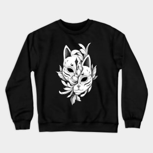 Oriental kitsune mask Crewneck Sweatshirt